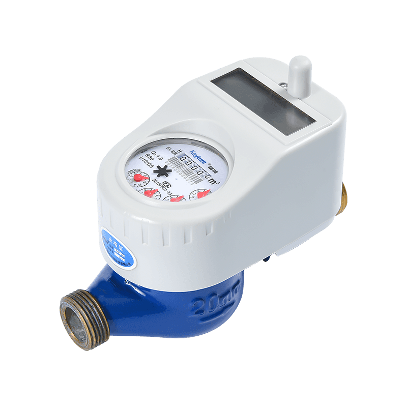Horizontal DN20 Wireless Remote Water Meter dengan katup bola