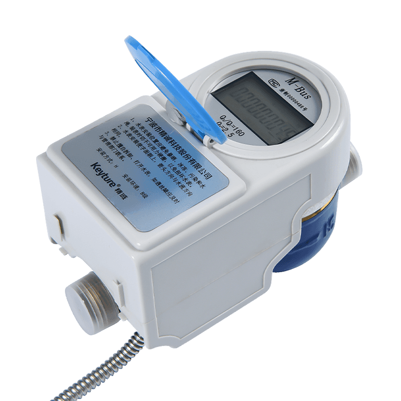 Meter Air Tubuh Kuningan Kabel Kabel M-Bus dengan Layar Digital, Kontrol Non Valve
